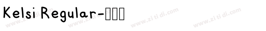 Kelsi Regular字体转换